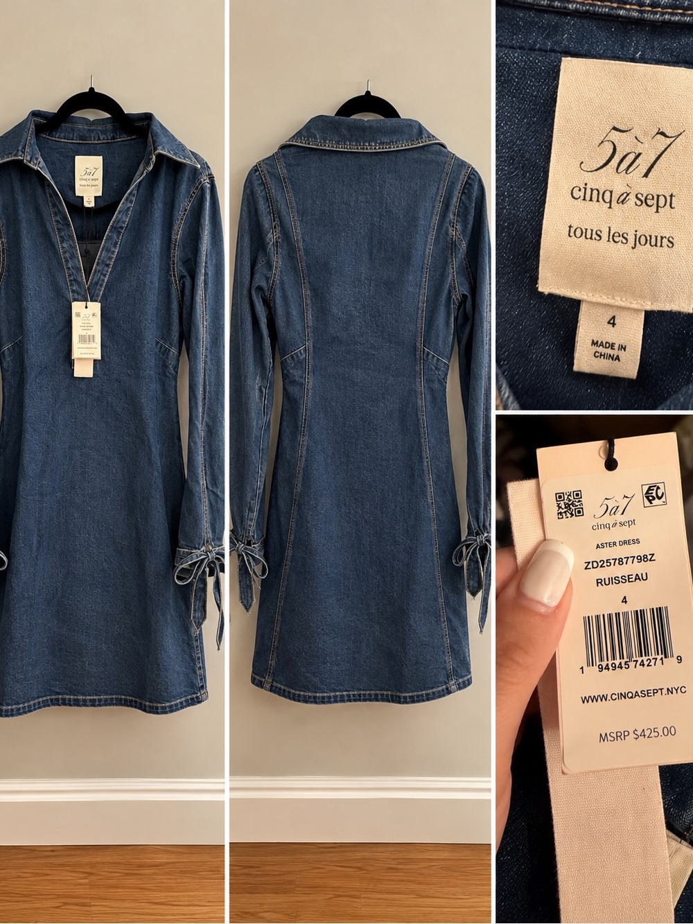 Ruisseau Denim Dress Jacket - Dark Blue